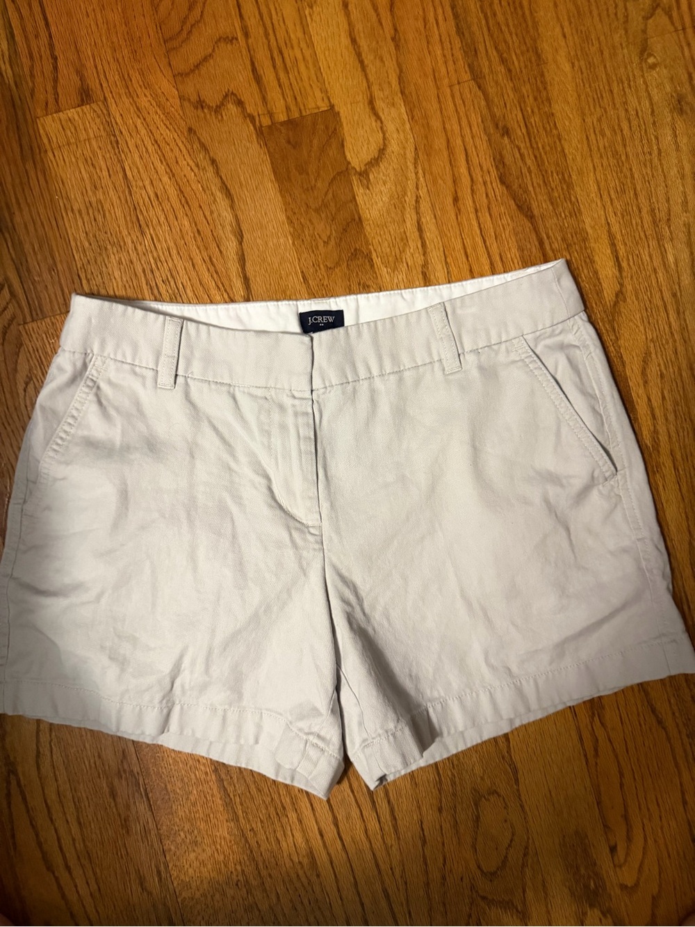 J. Crew Women's Cream Casual Chino Bermuda Shorts
